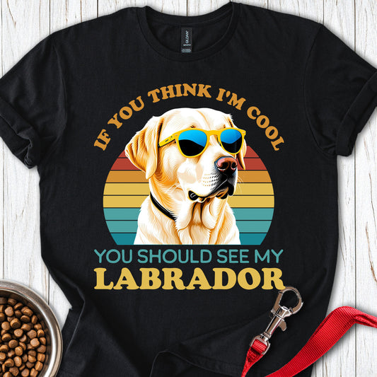 Cool Yellow Labrador Black