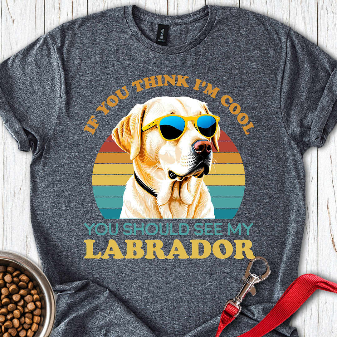 Cool Yellow Labrador Dark Heather