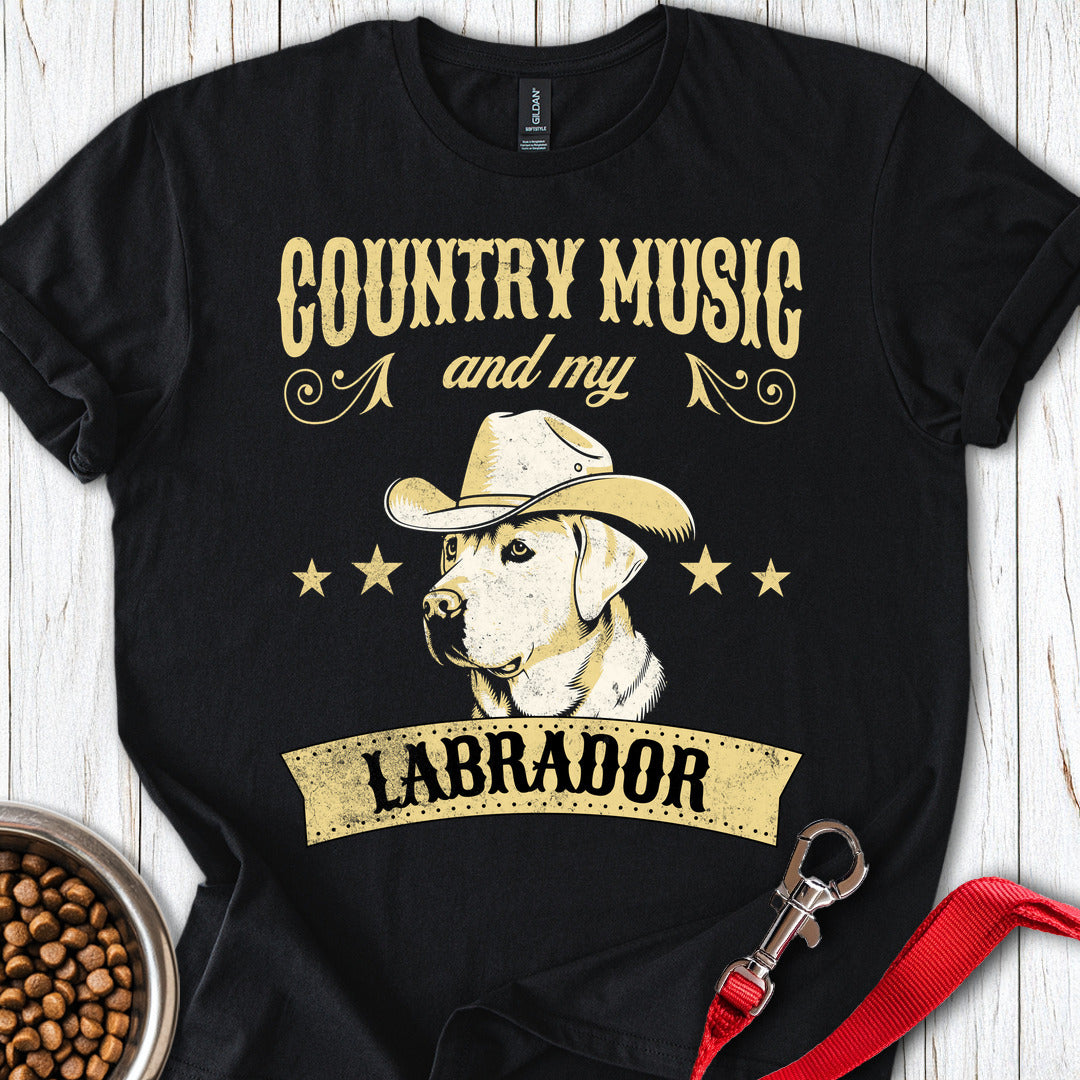 Country Music & my Labrador Black