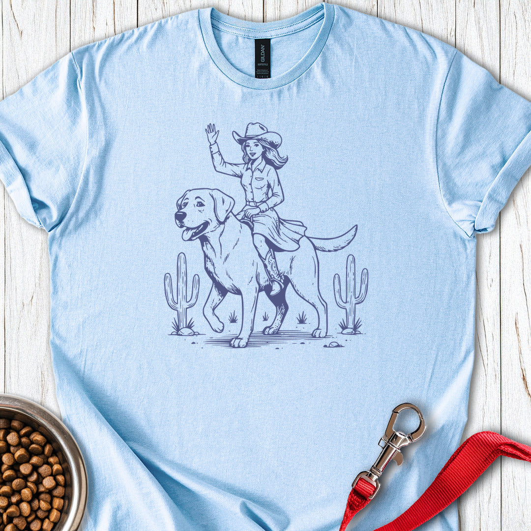 Cowgirl Labrador Light Blue