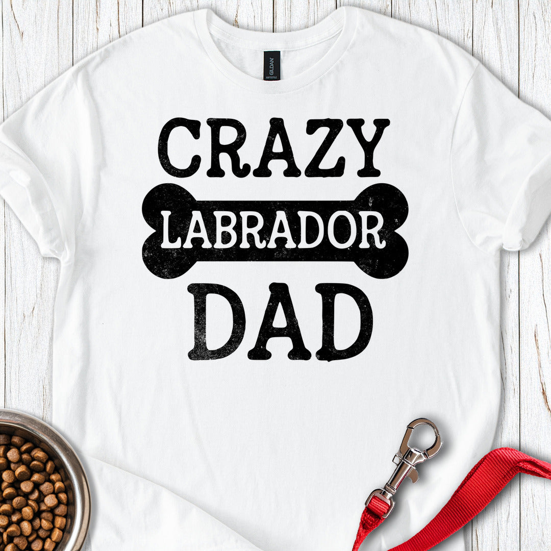 Crazy Labrador Dad White