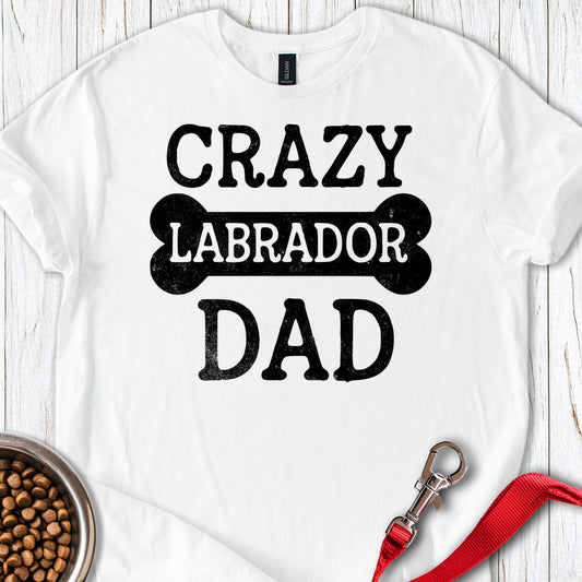 Crazy Labrador Dad White