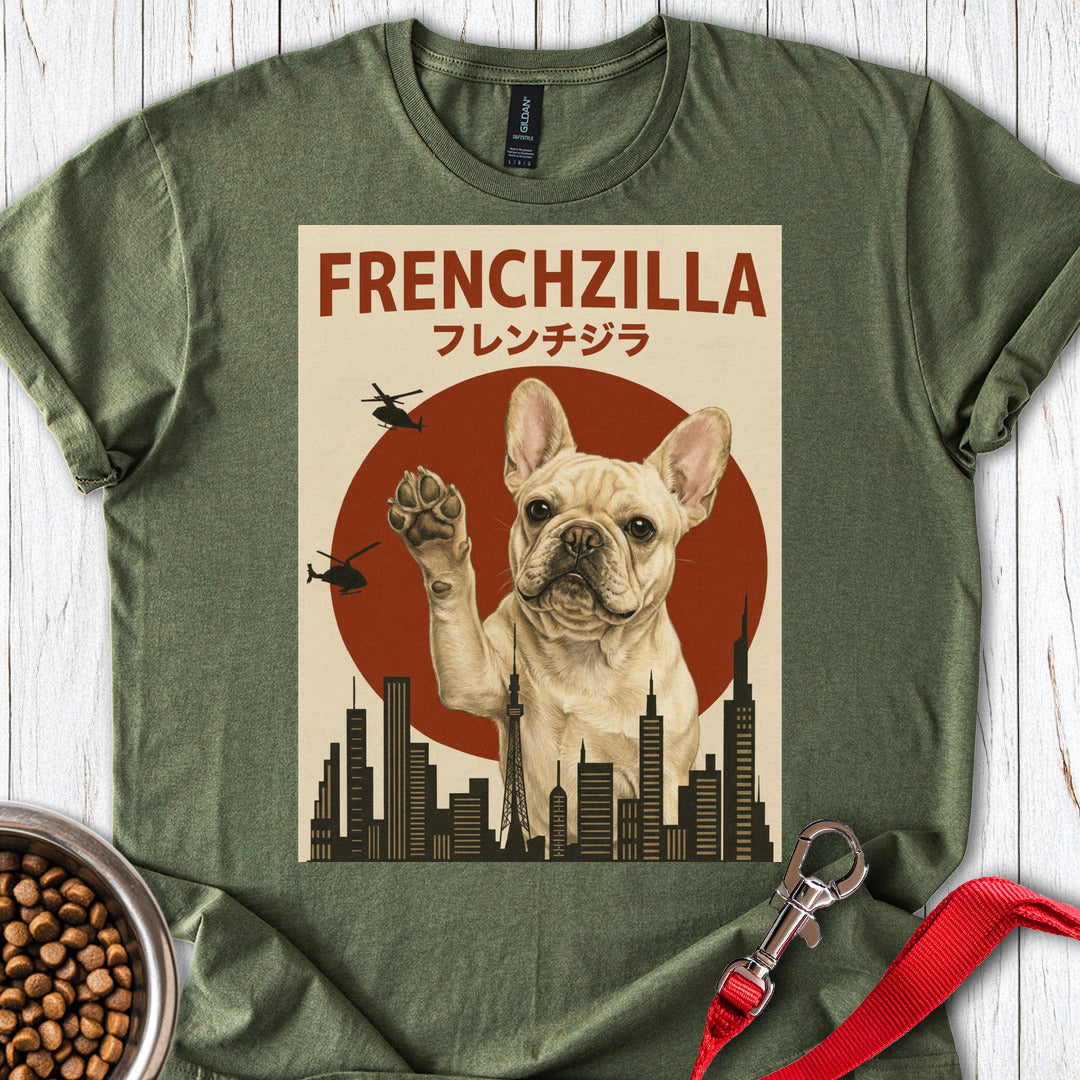 Cream Frenchzilla French Bulldog Military Green