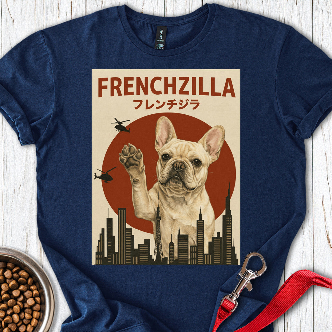 Cream Frenchzilla French Bulldog Navy