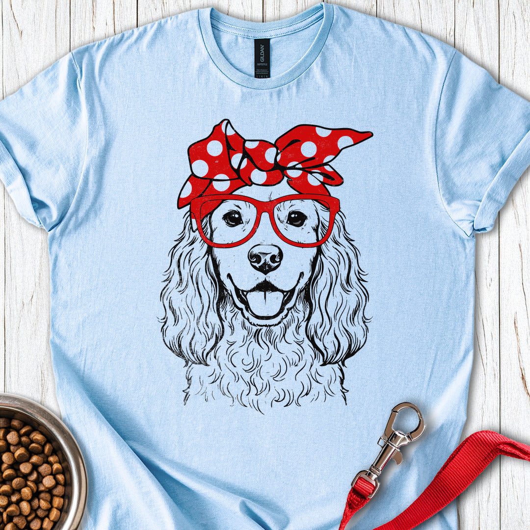 Cute Cocker Spaniel Light Blue