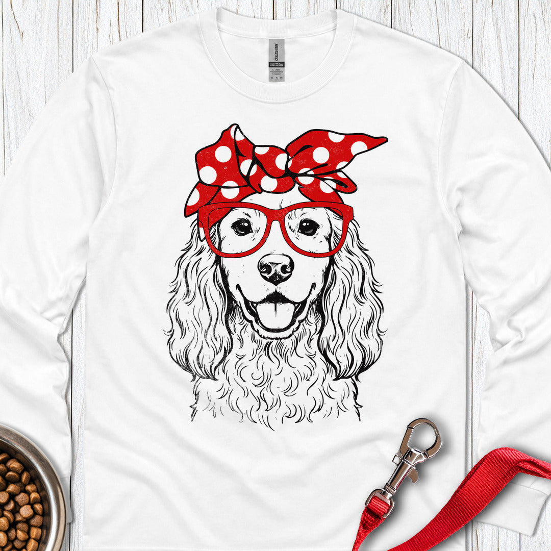 Cute Cocker Spaniel Long Sleeve — White