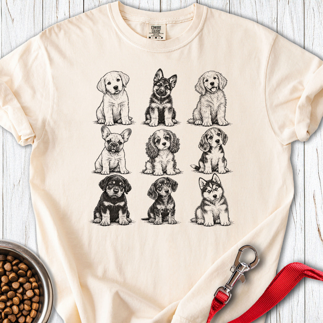 Cute Dog Puppies Premium Tee Ivory