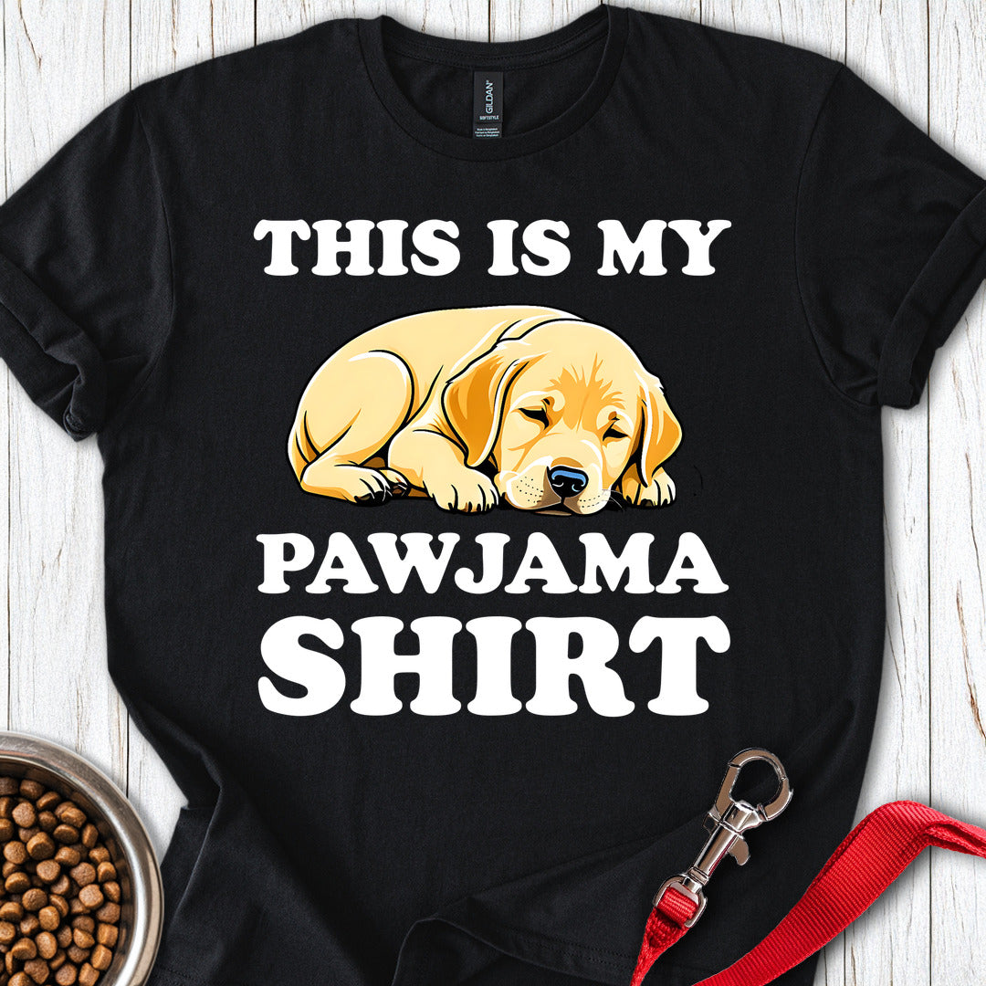 Cute Pajama Yellow Labrador Black