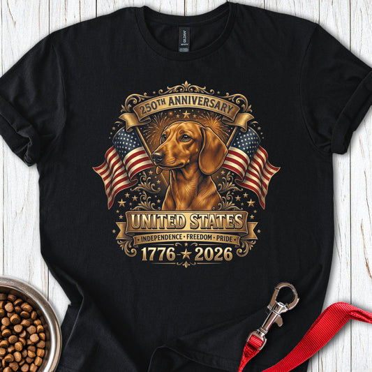 Dachshund 250 Years USA Black
