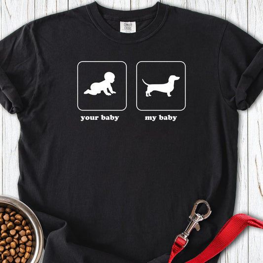 Dachshund Baby Premium Tee Black