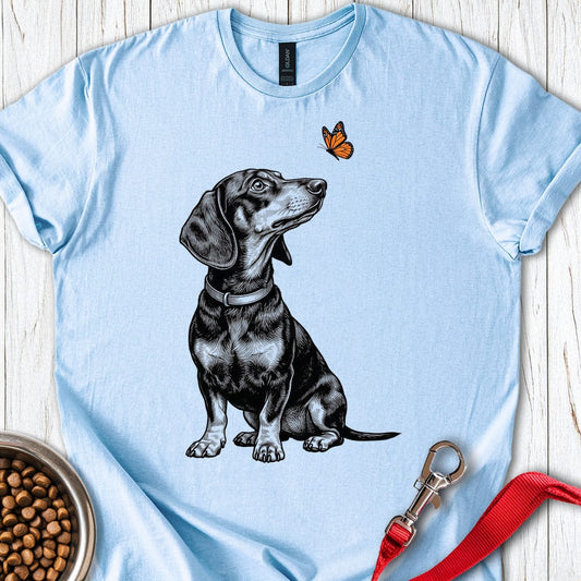 Dachshund Butterfly Light Blue