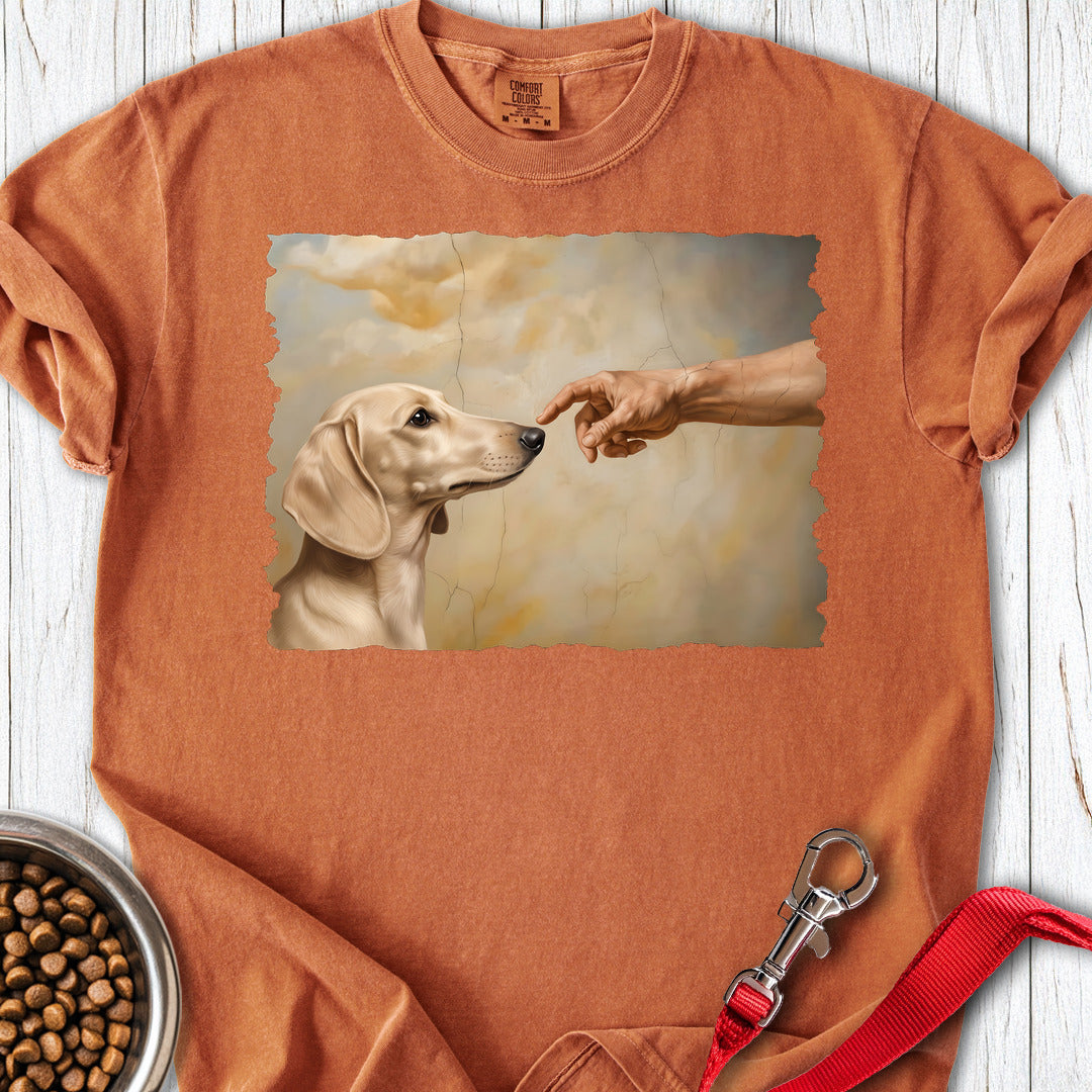 Dachshund Creation Cream Premium Tee — Yam