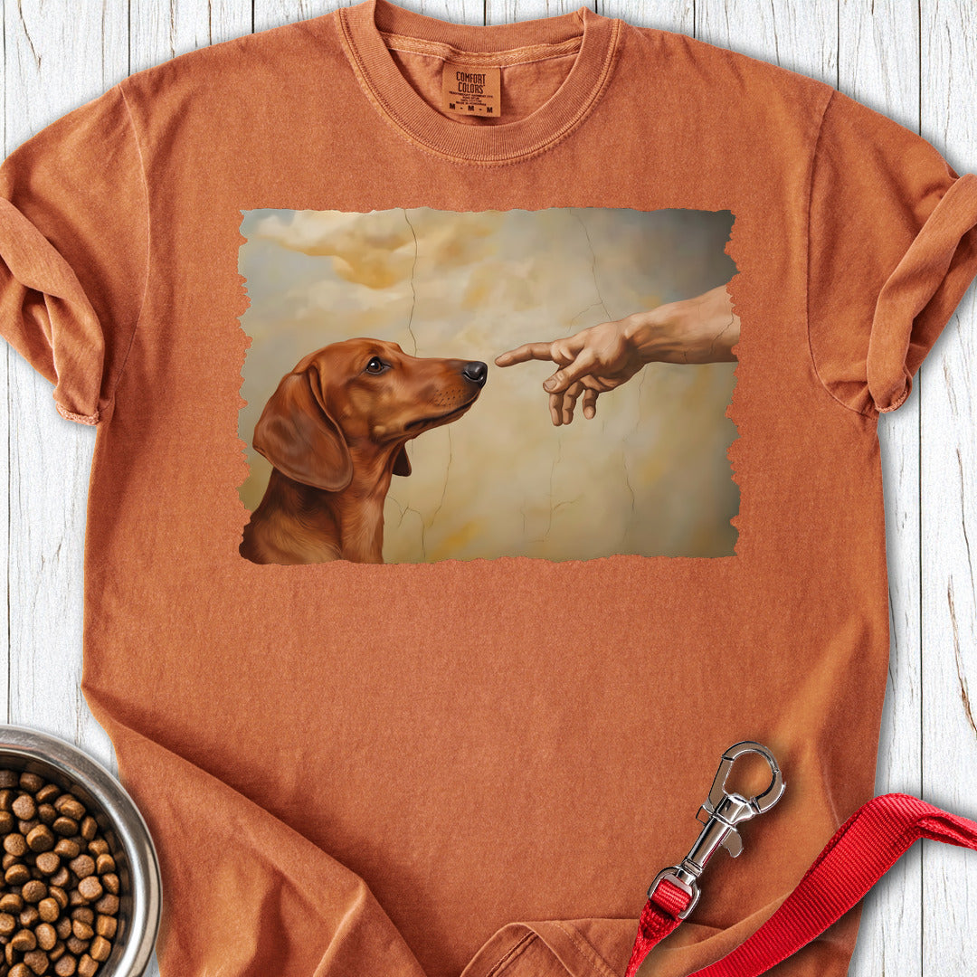 Dachshund Creation Red Premium Tee — Yam