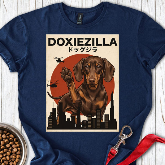 Dachshund Doxiezilla Chocolate Navy