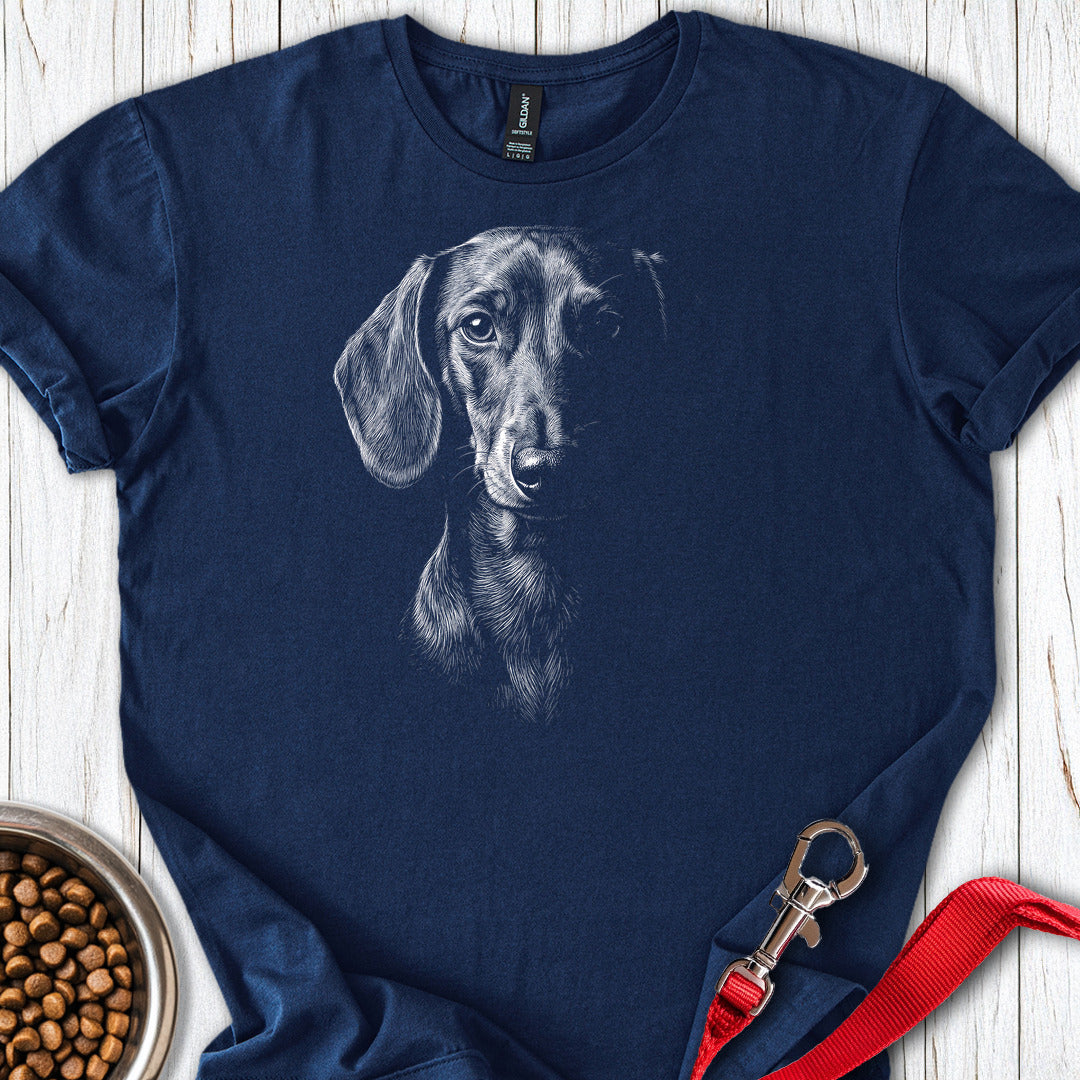 Dachshund Engraved — Navy