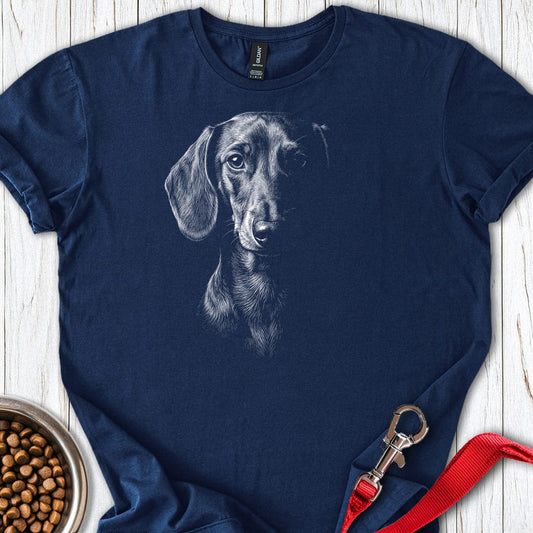 Dachshund Engraved Navy