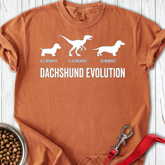 Dachshund Evolution Premium Tee Yam