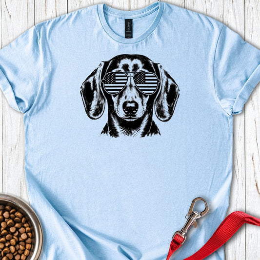 Dachshund Flag Shades Light Blue