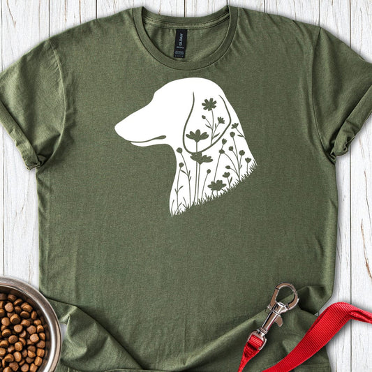 Dachshund Flowers Military Green