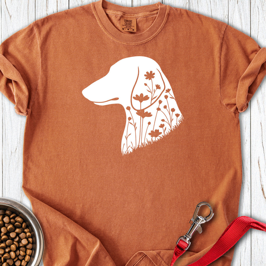 Dachshund Flowers Premium Tee — Yam
