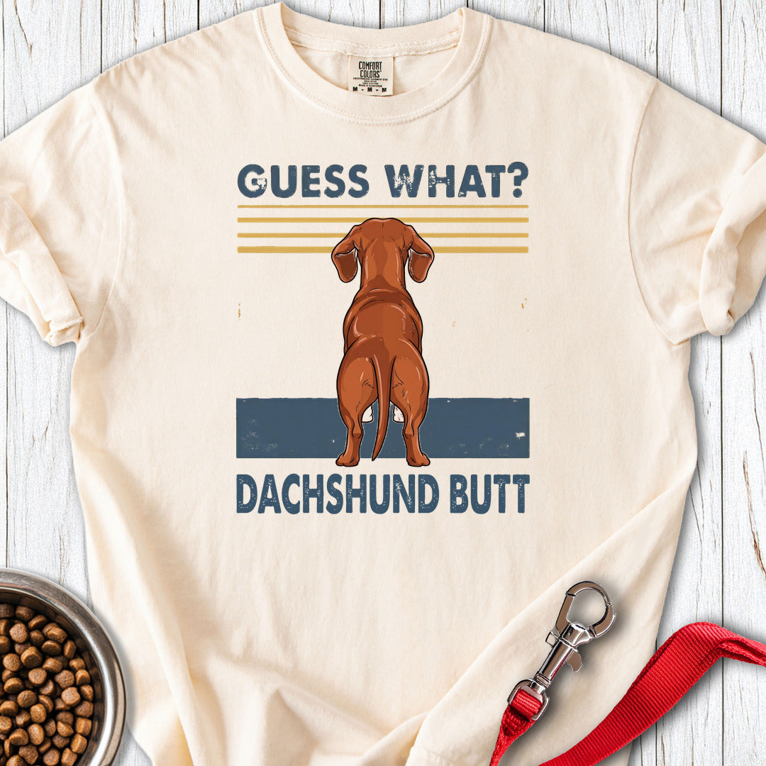 Dachshund Guess What Premium Tee — Ivory