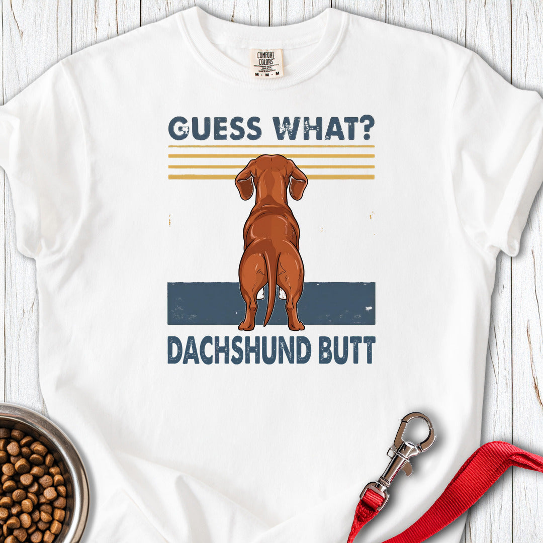 Dachshund Guess What Premium Tee — White