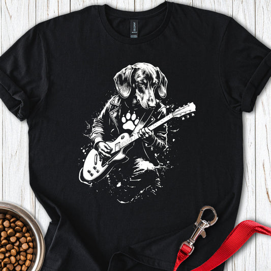 Dachshund Guitar Black