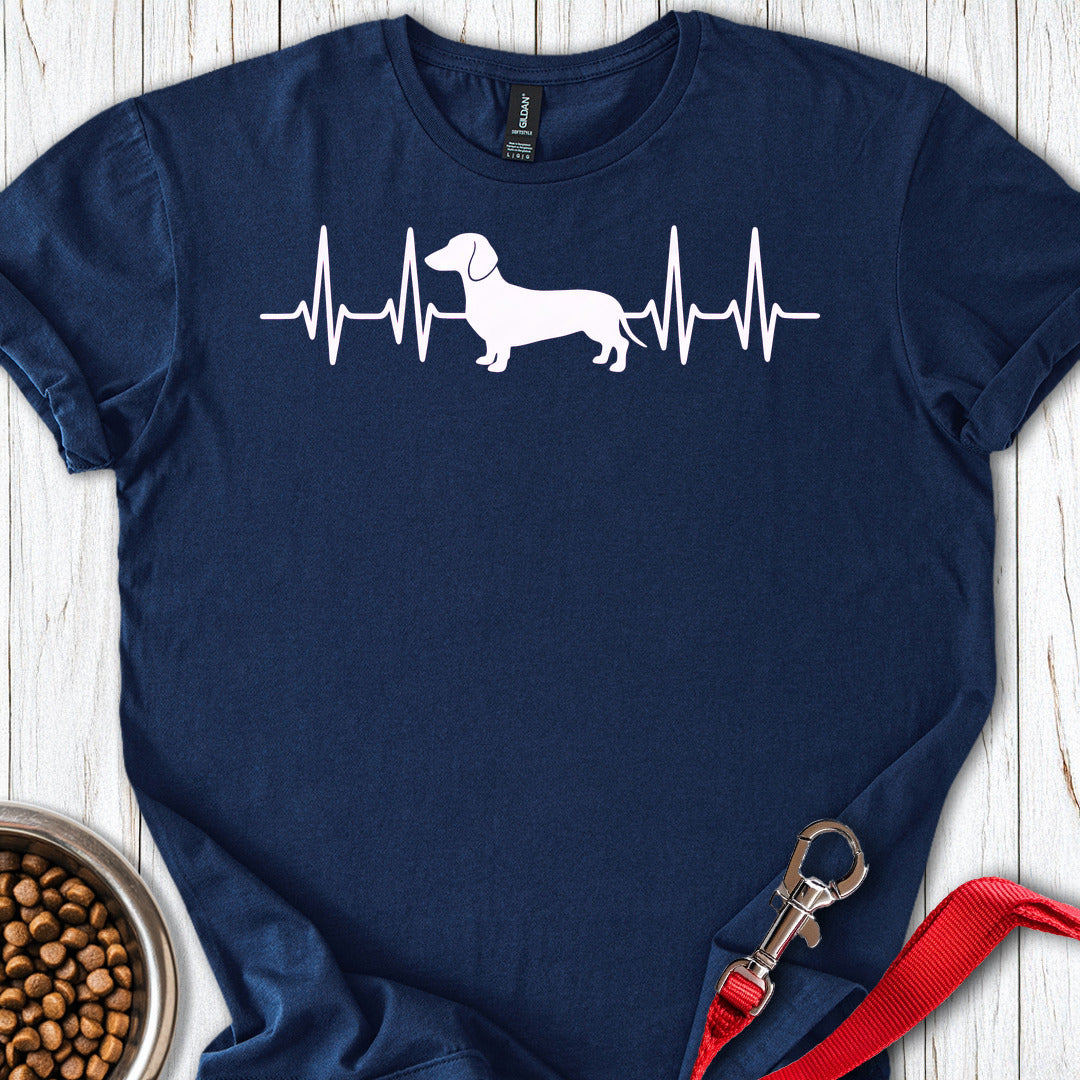 Dachshund Heartbeat — Navy