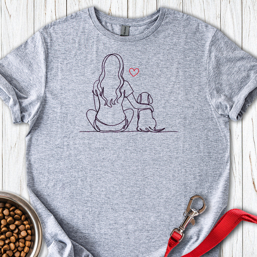 Dachshund Hug — Sport Grey