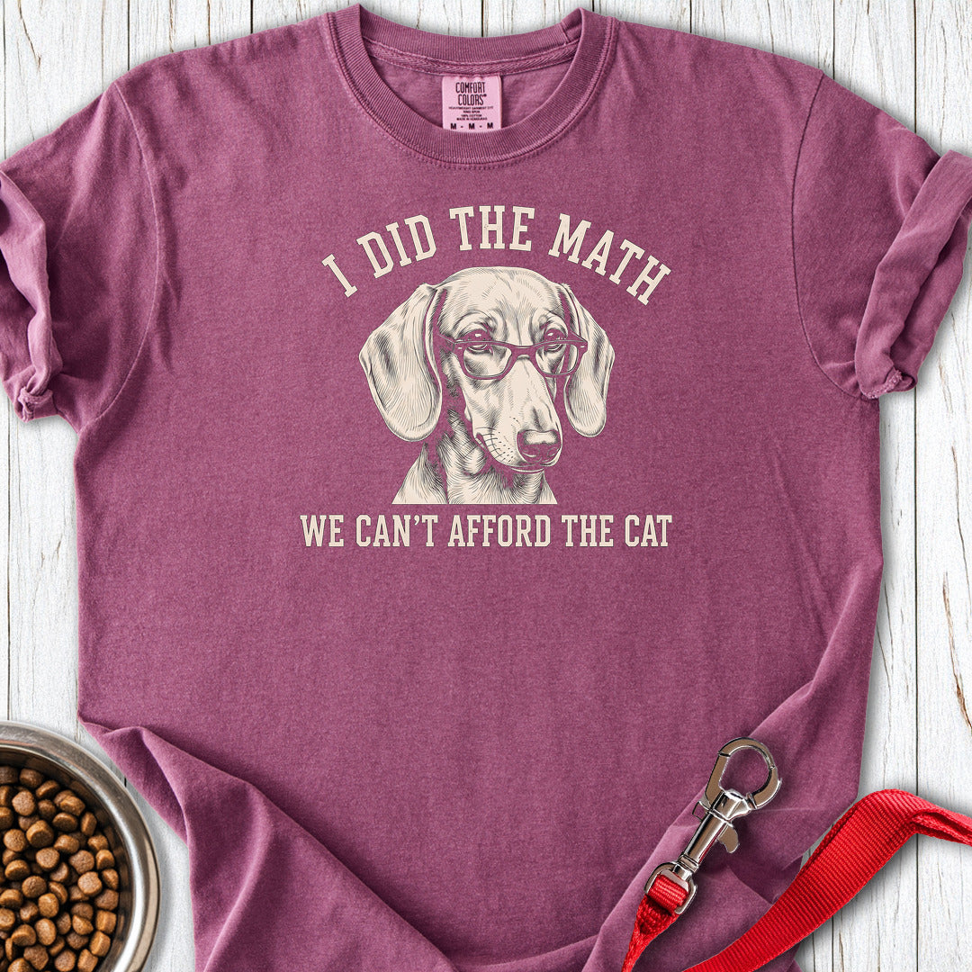 Dachshund I Did The Math Premium Tee — Berry