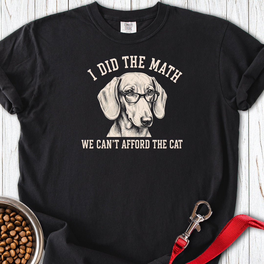 Dachshund I Did The Math Premium Tee — Black