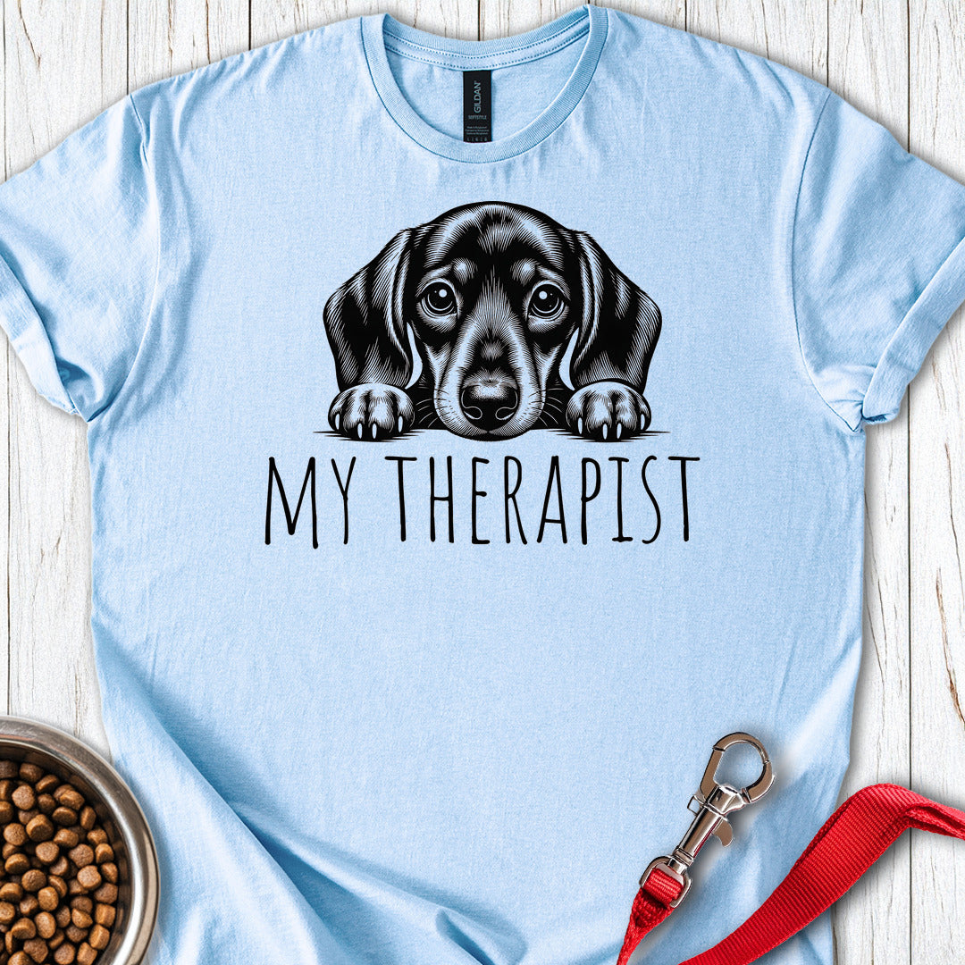 Dachshund My Therapist — Light Blue