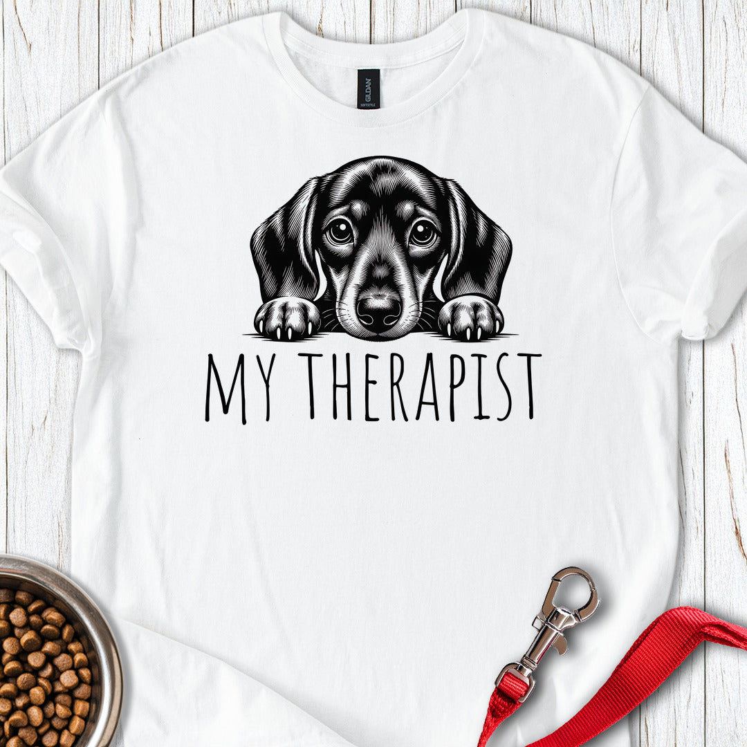 Dachshund My Therapist — White