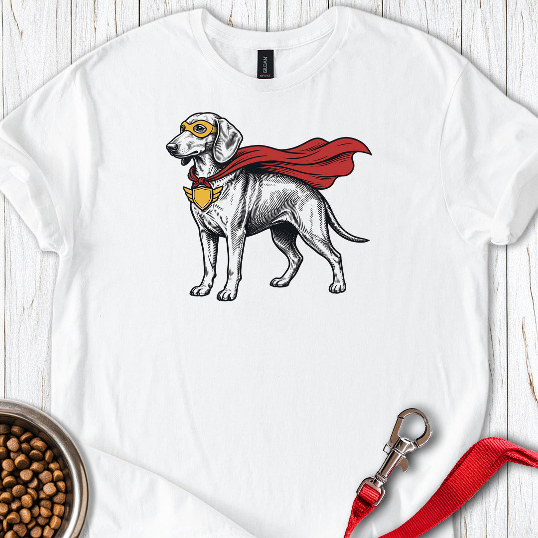 Dachshund Superhero — White