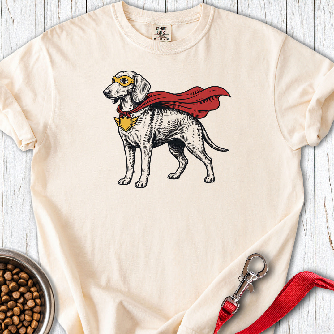Dachshund Superhero Premium Tee — Ivory