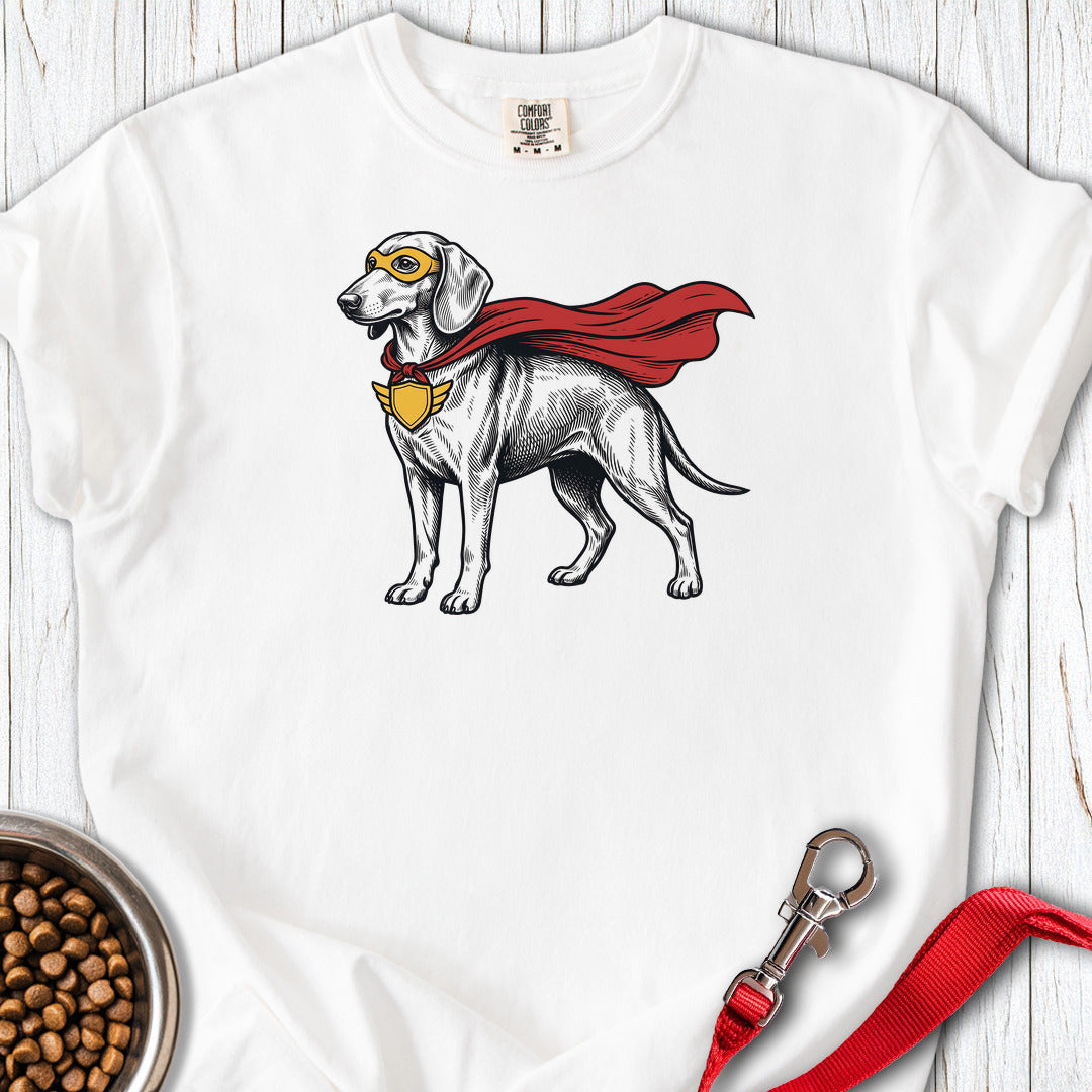 Dachshund Superhero Premium Tee — White