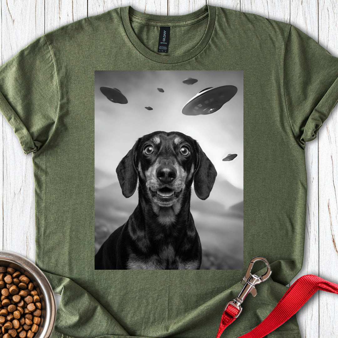 Dachshund UFO Military Green