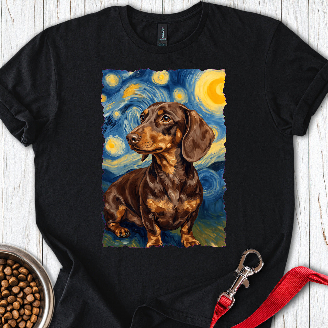 Dachshund Van Gogh Chocolate — Black
