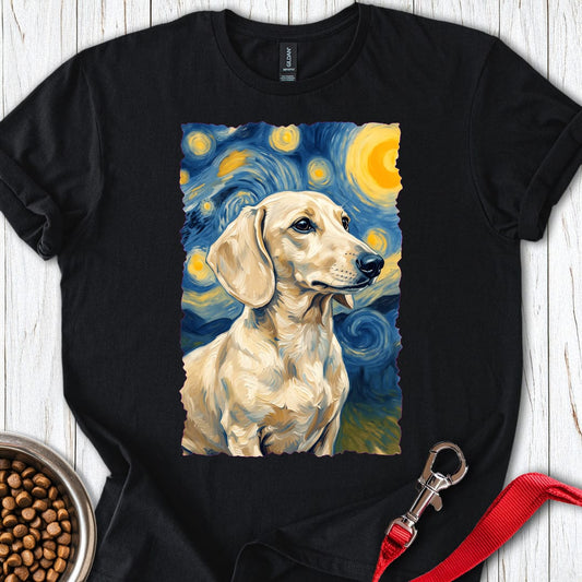 Dachshund Van Gogh Cream Black