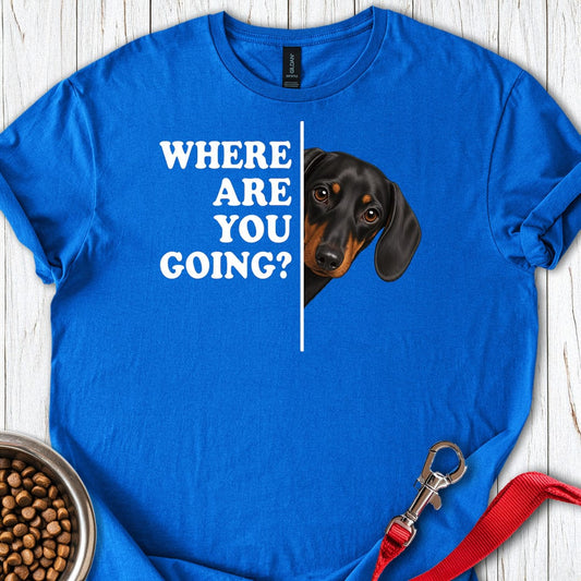Dachshund Where Are You Going Black and Tan Royal