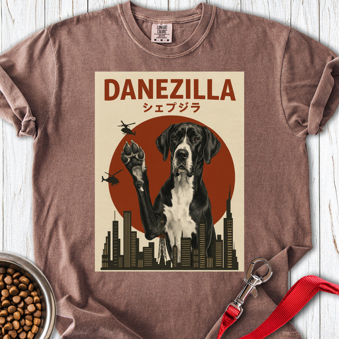 Danezilla Mantle Great Dane Premium Tee — Espresso