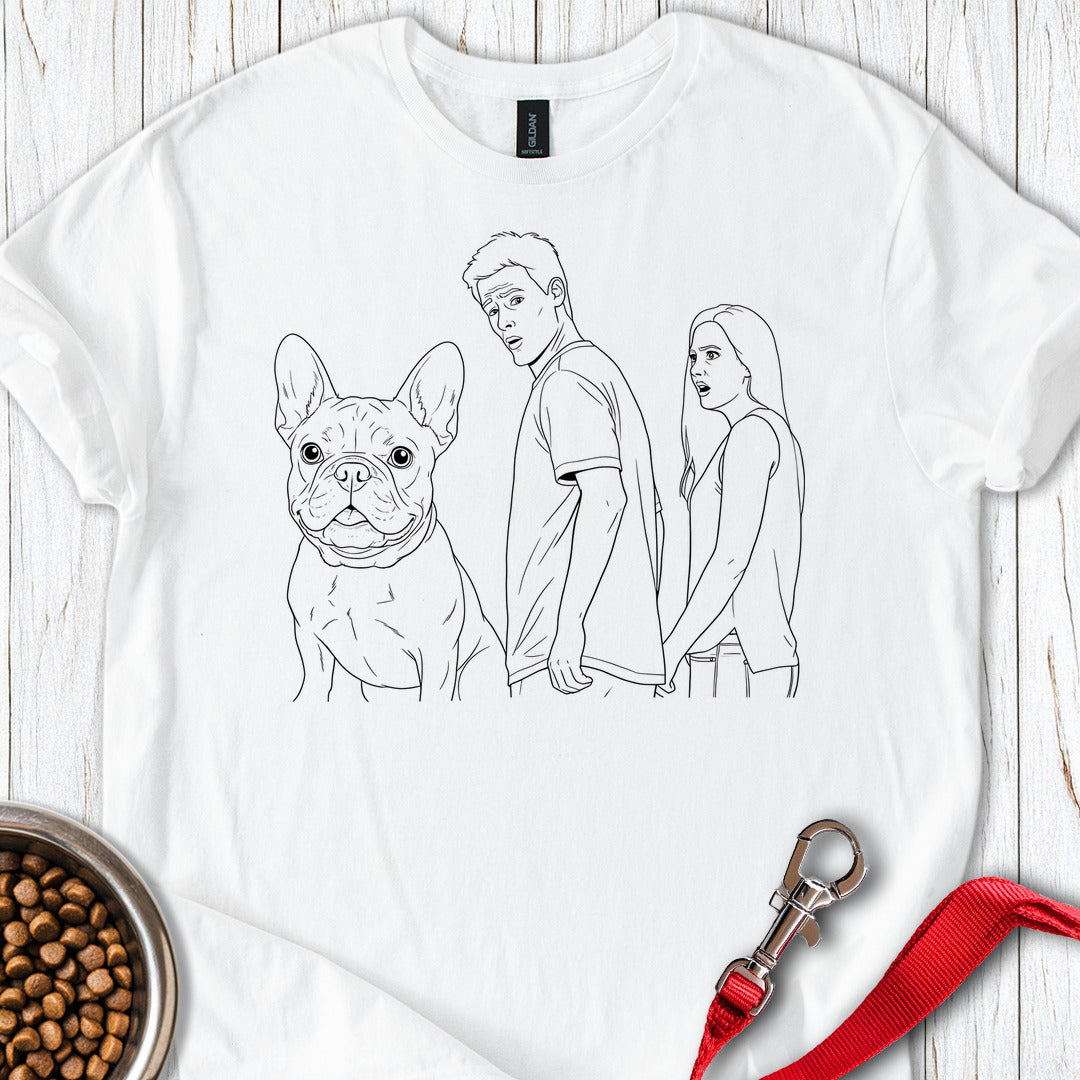 Distracted Boyfriend Frenchie Meme White