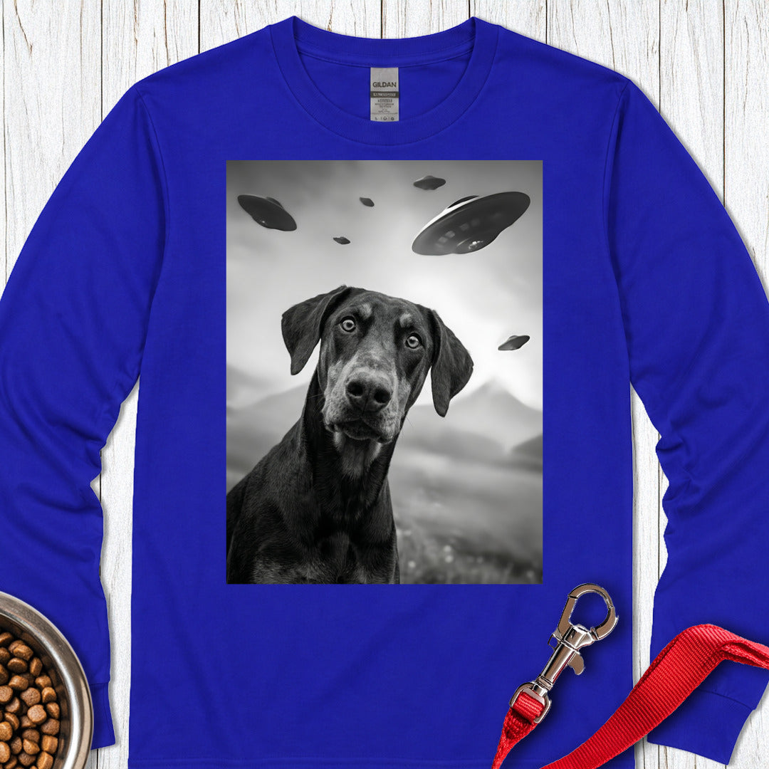 Doberman Pinscher UFO Long Sleeve — Royal