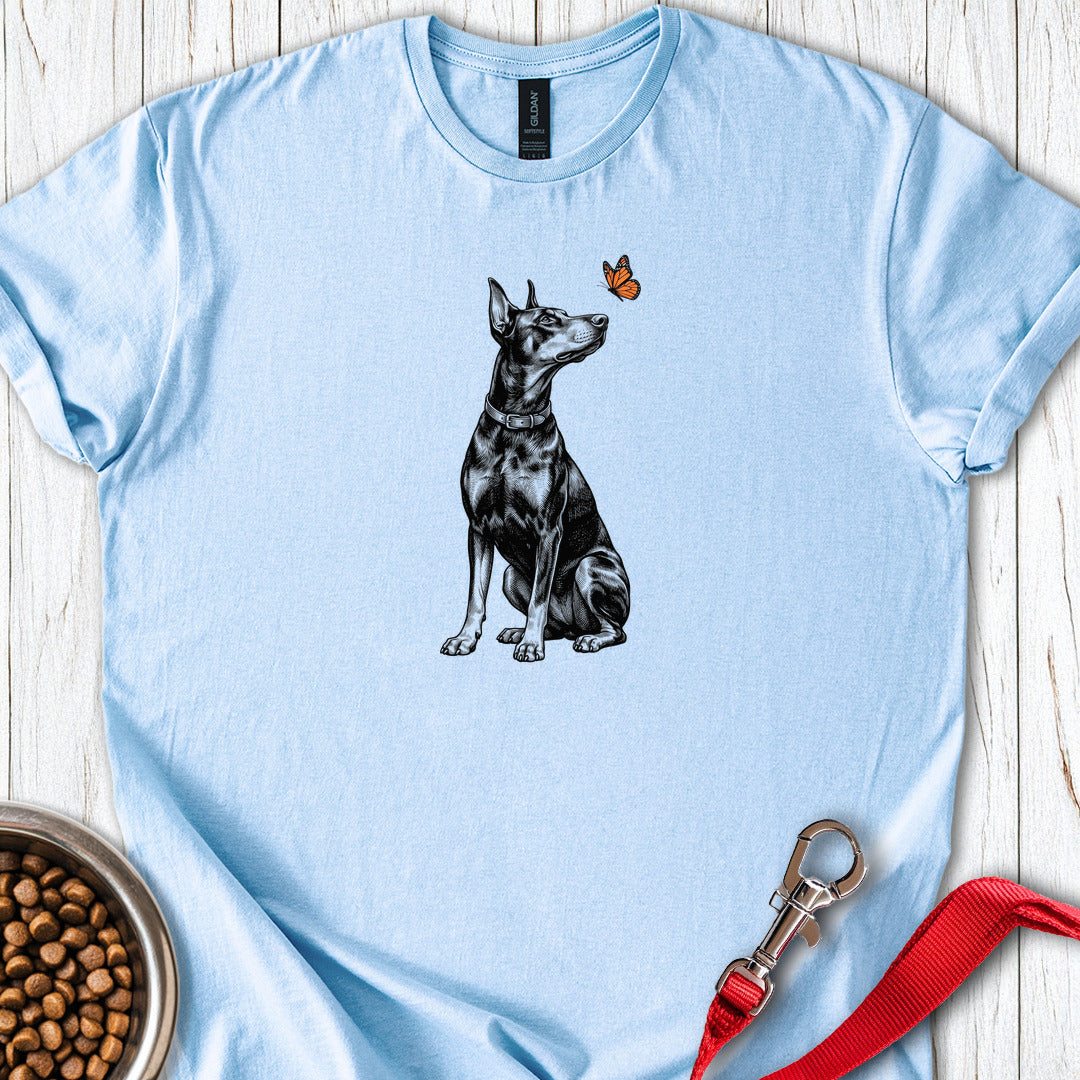 Dobermann Butterfly — Light Blue