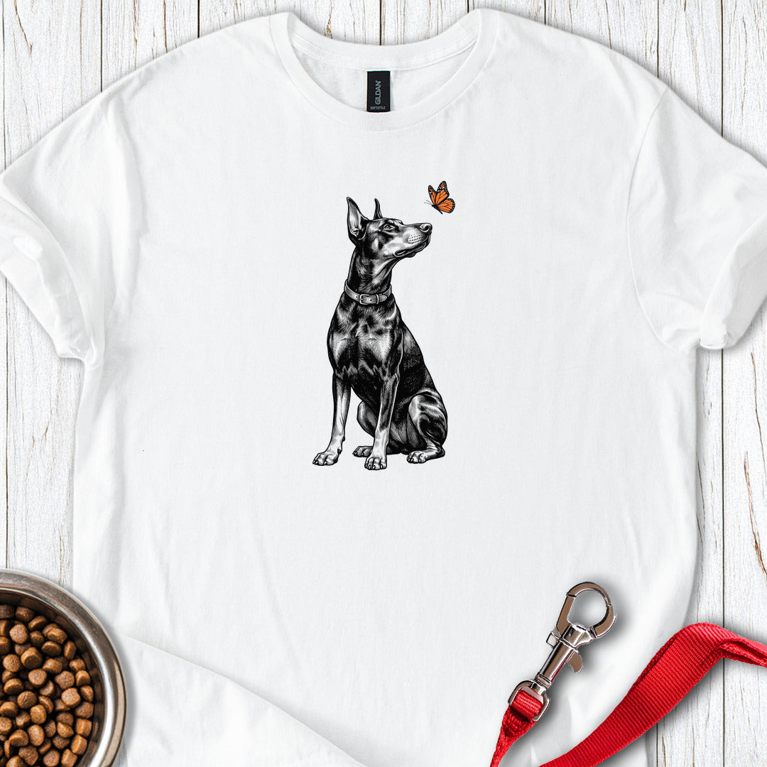 Dobermann Butterfly — White