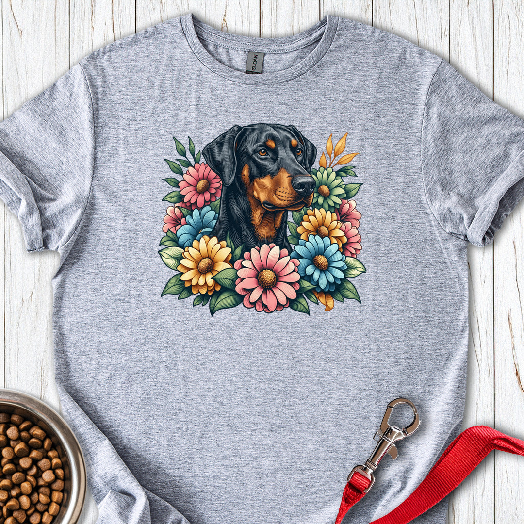 Dobermann Floral — Sport Grey