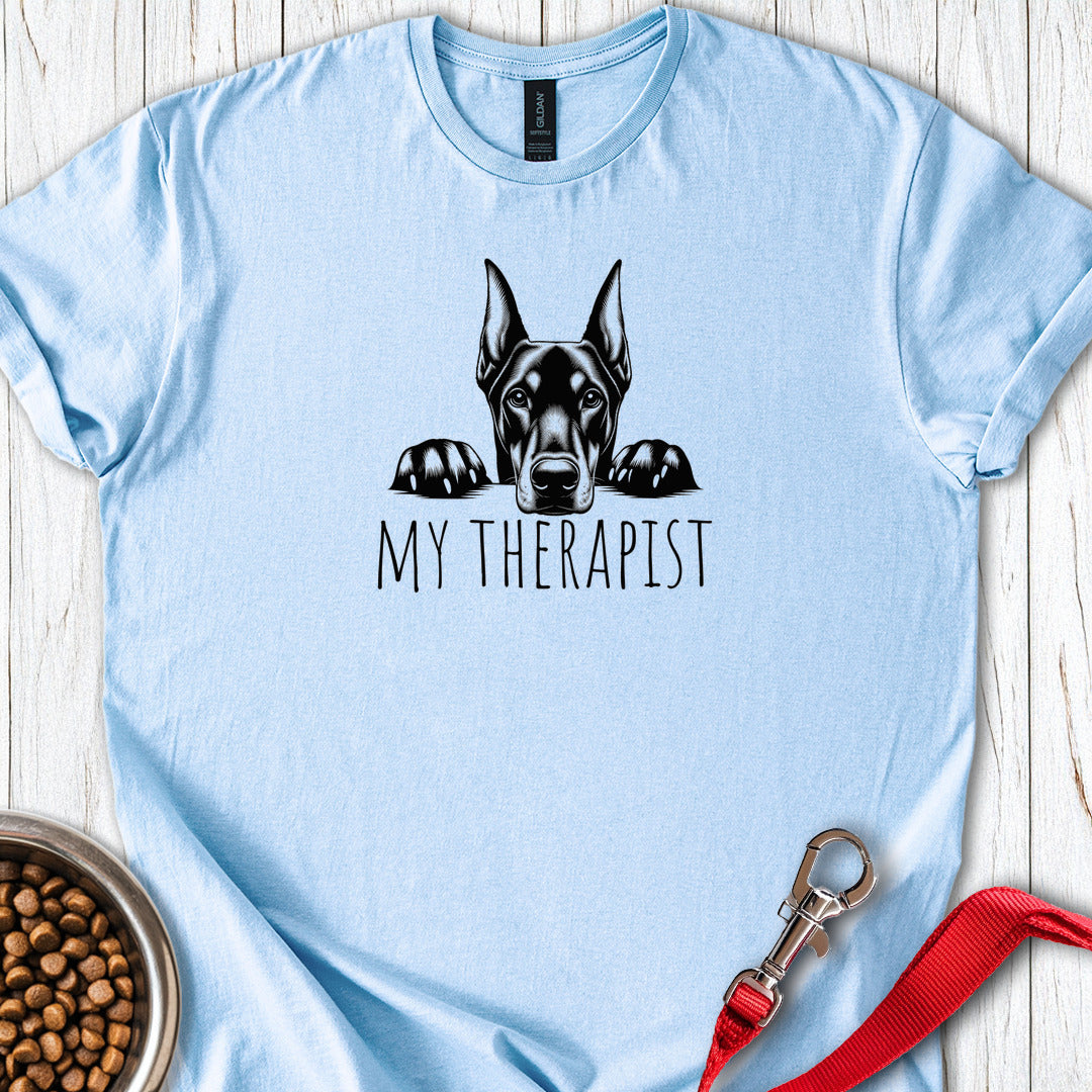 Dobermann My Therapist — Light Blue