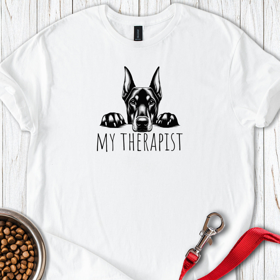 Dobermann My Therapist — White