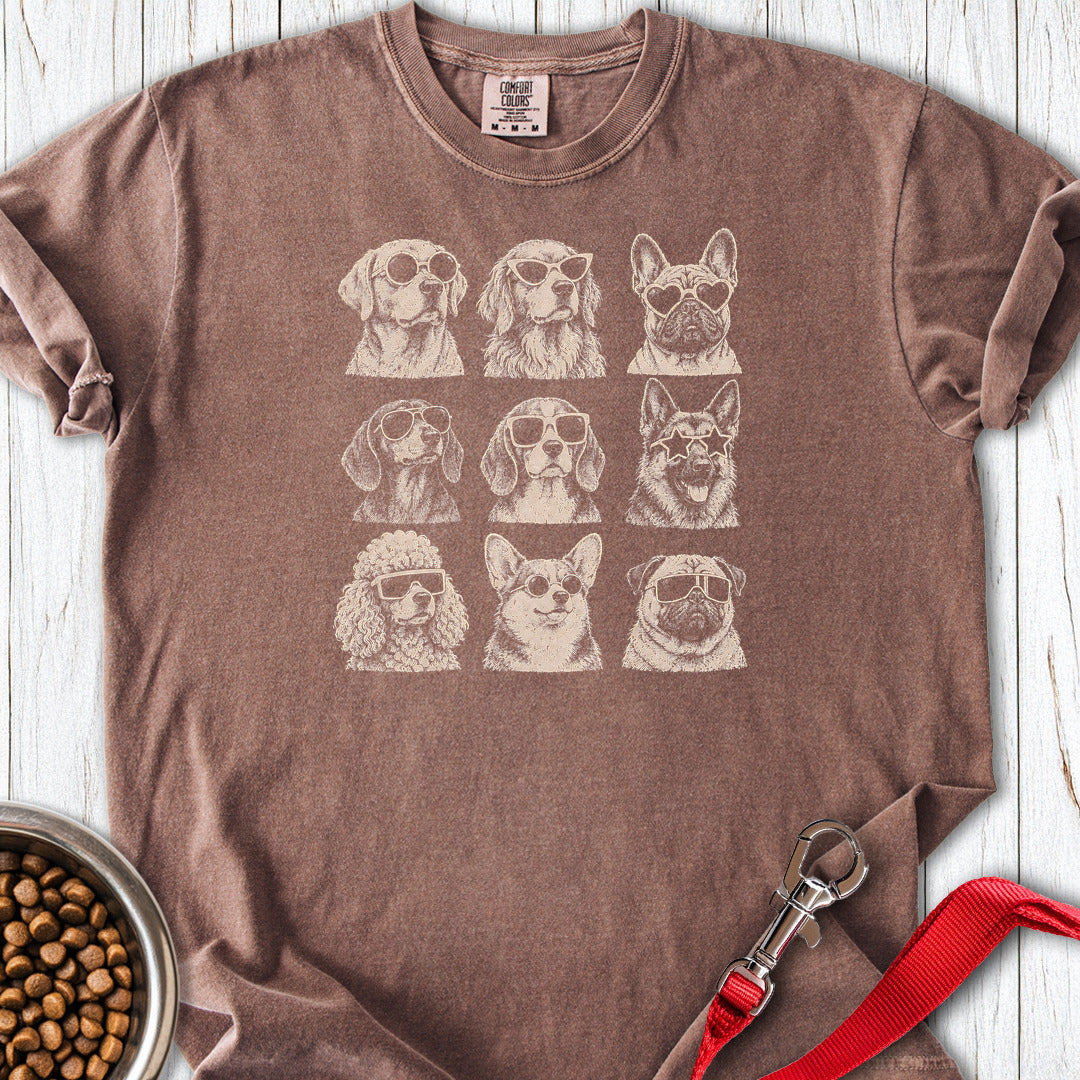 Dog Portraits Premium Tee Espresso