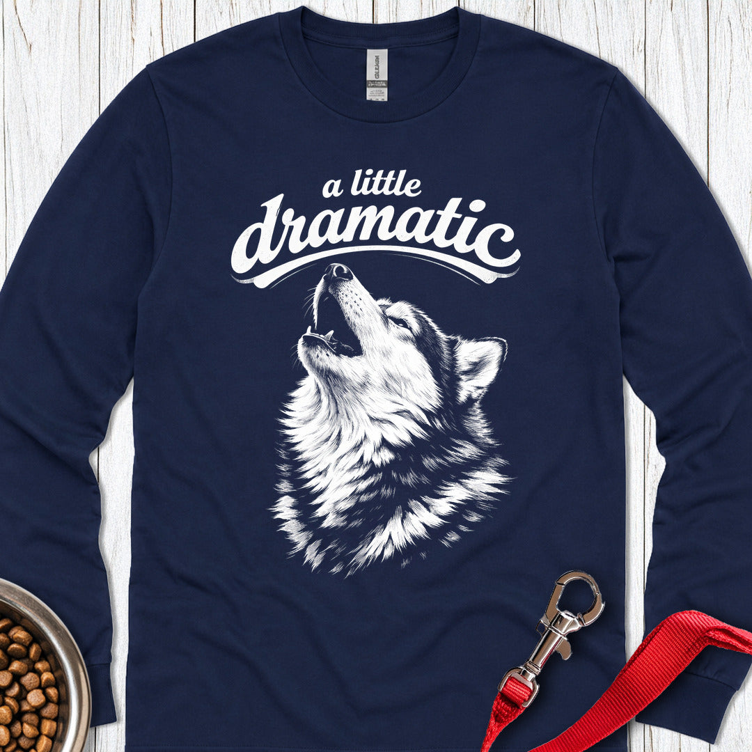 Dramatic Husky Long Sleeve — Navy
